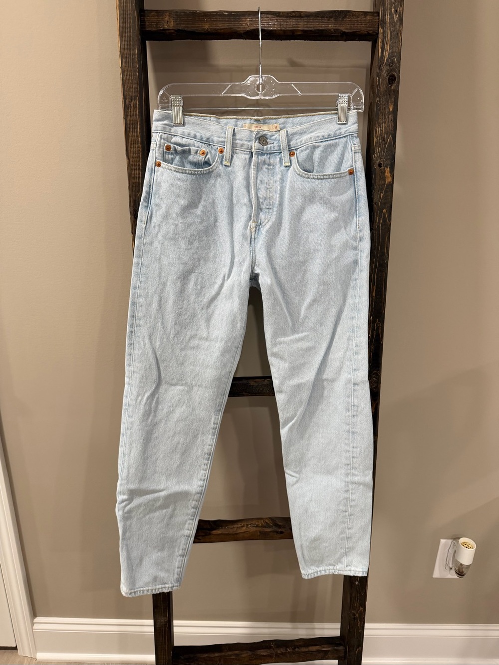 Levi’s Wedgie Light Wash Button Fly Denim Jeans
